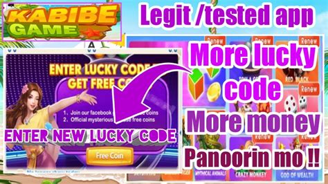 Kabibe Game Lucky Code Free Coins Free Bonus Free Commission