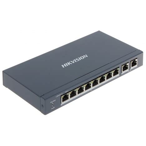 Switcher Hikvision 8 Port Fast Ethernet Unmanaged POE DS 3E0310P E M