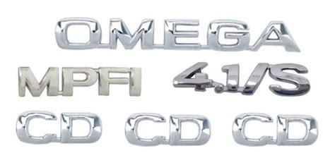 Emblemas Omega Cd Mpfi Laterais Cd Modelo Original