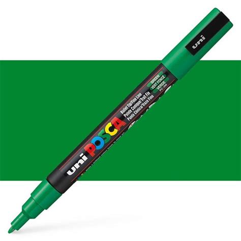 Posca Fine 3M Bullet Tip Pen 9 1 3mm Green The Learning Lab