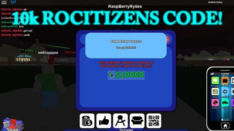 10k ROCITIZENS CODE Roblox RoCitizens YouTube