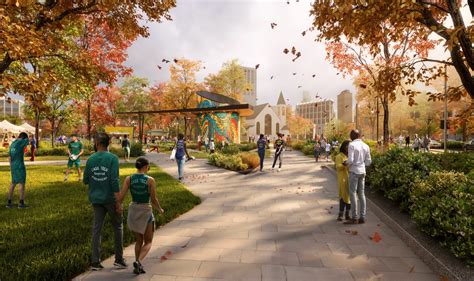 I-75 cap renderings show new park space downtown | Crain's Detroit Business