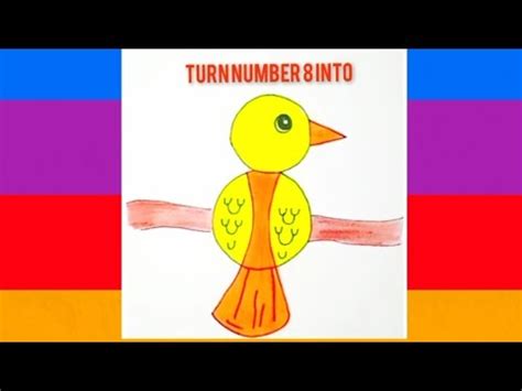 How To Draw Bird From Number Turn Number Into Drawing Easy