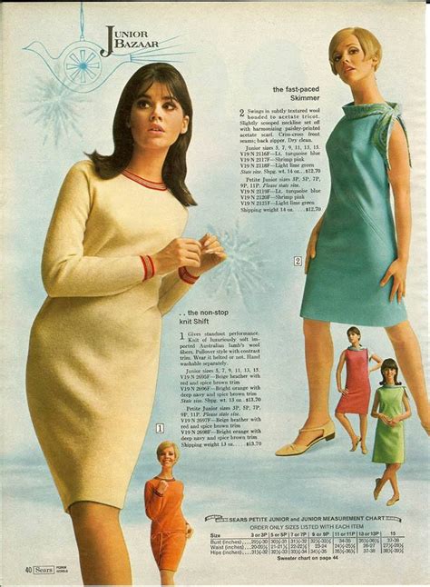 Sears Catalog 1966 Colleen Corby And Cay Sanderson 60s 70s Fashions