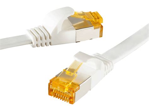 SEBSON LAN Kabel 20m CAT7 Flach 10 Gbit S RJ45 Stecker Netzwerkkabel