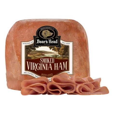 Boar S Head Smoked Virginia Ham Fresh Sliced Deli Meat 1 Lb Kroger