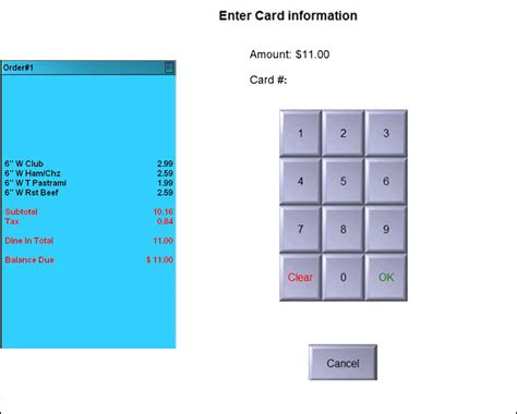 Aloha Pos Using Credit Card Lookup With Slide And Go Ncr Docs