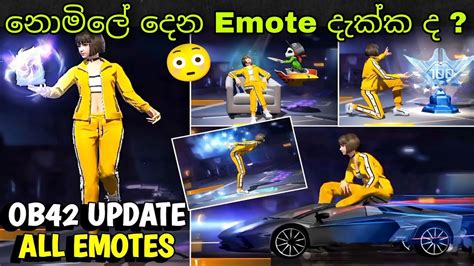 Emote Free Fire Ob Update All Emotes Full