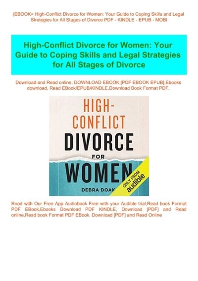 Ebook High Conflict Divorce For Women Your Guide To Coping Skills And