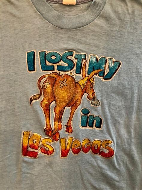 I Lost My Ass In Vegas 70s Vintage Paper Thin Iron Gem