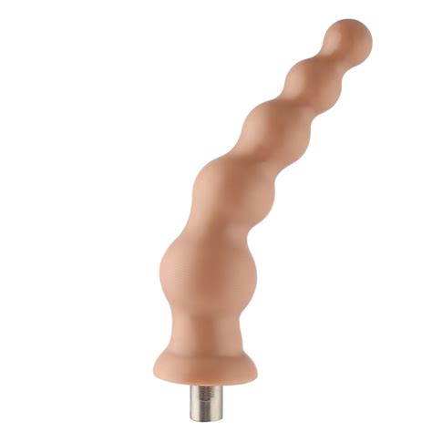 Auxfun Anal Bead TPE Dildo With 3XLR Connector 3 Pin Attachments