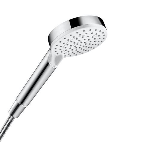 hansgrohe Crometta Vario Handbrause mit EcoSmart 9 l min weiß chrom