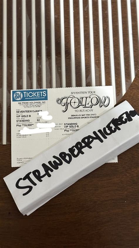 Seventeen Follow Tour Bulacan Vip Gold Day Tickets Vouchers