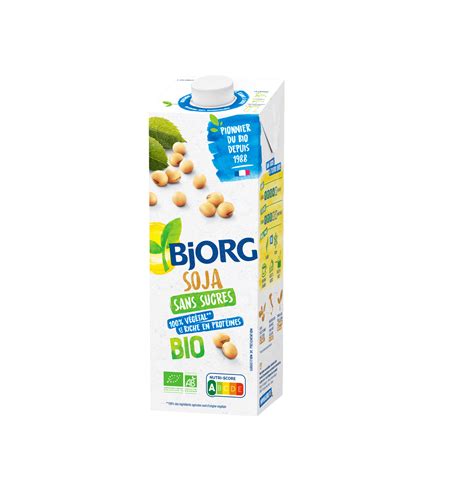 BJORG LAIT SOJA NATRE S SUCRE BIO 1L Parapharmacie Sensetbio