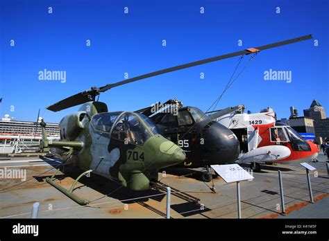 aircraft carrier intrepid sea & air space museum Stock Photo - Alamy