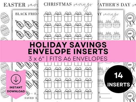 Holiday Savings Challenge Bundle Printable Coloring Saving Challenge
