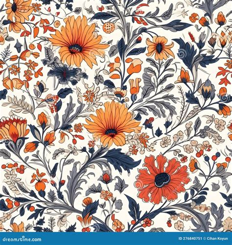 Flower Background Wallpaper Aesthetic Vintage Floral Seamless