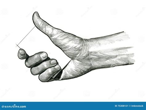 Hand Hold Virtual Card Stock Illustration Illustration Of Holding