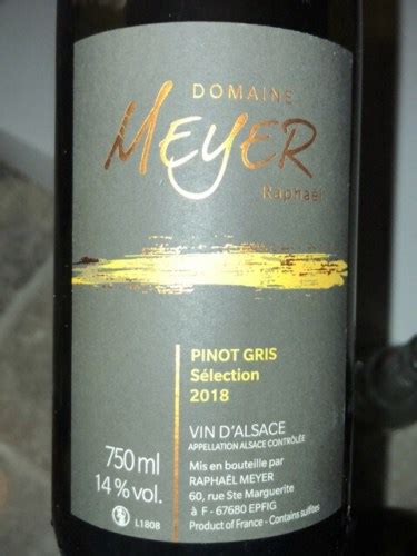 Meyer Raphaël Sélection Pinot Gris Vivino US