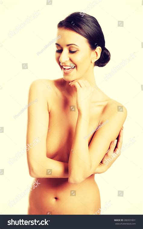 Front View Beautiful Nude Woman Holding Stock Photo 286931831 Shutterstock