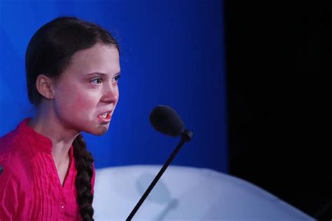 Greta Thunberg Delivers Emotional Speech As Trump Makes Brief