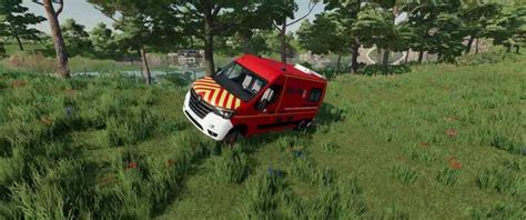 Fs22 Renault Master Vsav Sdmis 69 V 1 0 0 0 Fire Department Mod Für Farming Simulator 22