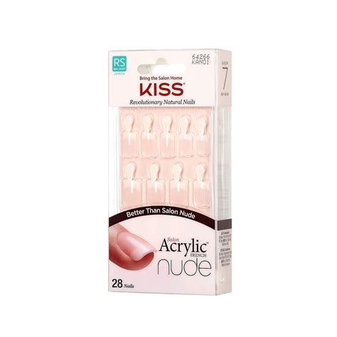 KISS Salon Acrylic Nude 28 Nails 2 Pack 56 Count Long Lasting Natural Look Buy Now With