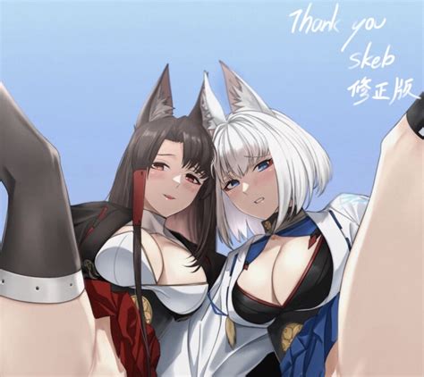 Akagi And Kaga Azur Lane Drawn By Akizuki Danbooru