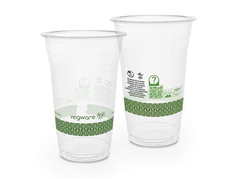 Gobelet bio transparent en PLA de 500 ml diamètre 9 6 cm avec imprimé