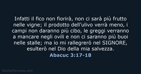 Agosto Versetto Della Bibbia Del Giorno Nr Abacuc