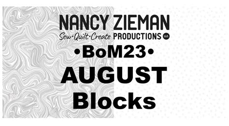 Nancy Zieman The Blog August Nzp Block Of The Month