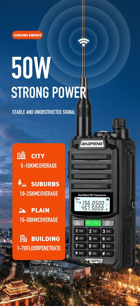 BAOFENG Baofeng UV 98 PRO Waterproof High Power Walkie Talkie Long