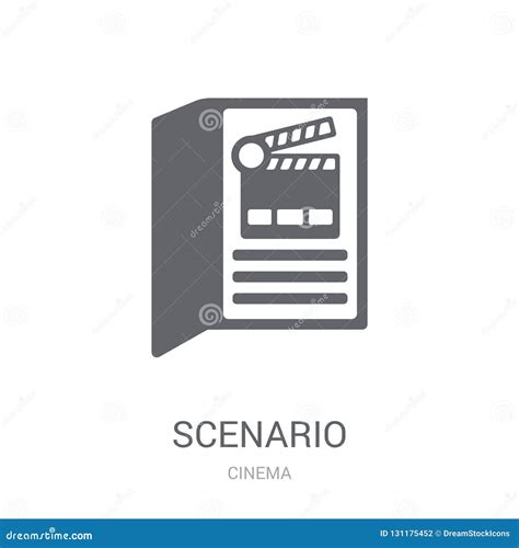 Scenario Icon. Trendy Scenario Logo Concept On White Background Vector Illustration ...