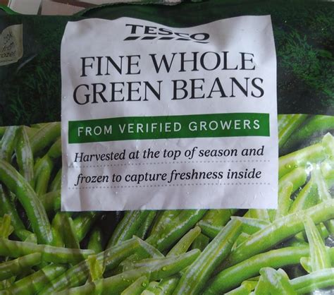 Fine Whole Green Beans Fazolky Tesco Kalorie Kj A Nutriční Hodnoty