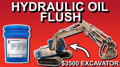 Changing Hydraulic Fluid On The Cheapest Excavator YouTube