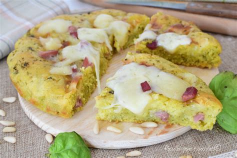 Focaccia Al Pesto Impasto Senza Lievitazione Antipasto Veloce