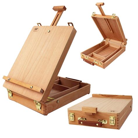 Zimtown Beech Desktop Easel Table Top Drawing Art Wooden Easel Stand