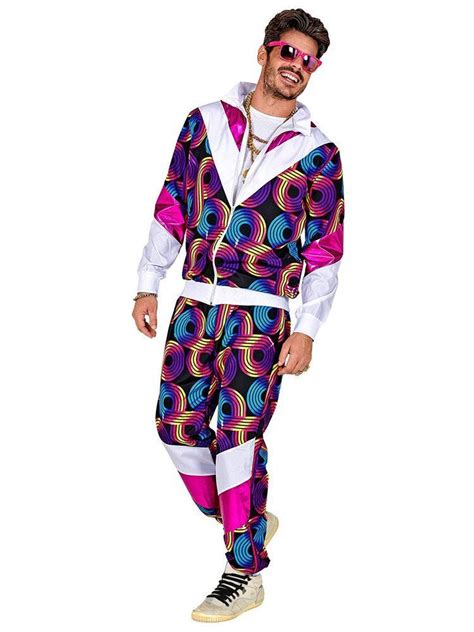 80 S Disco Shell Suit Adult Costume Party Delights