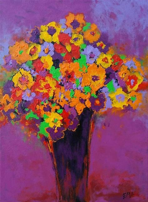 Spring Madness X Cm Spring Flowers Abstract Painting