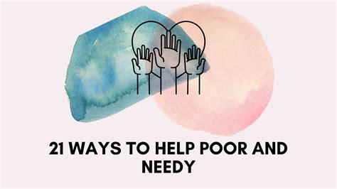 21 Ways To Help Poor And Needy Checklist