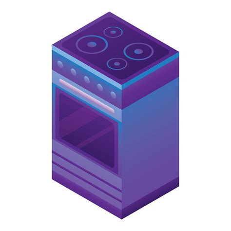 Kitchen stove icon, isometric style 15308362 Vector Art at Vecteezy