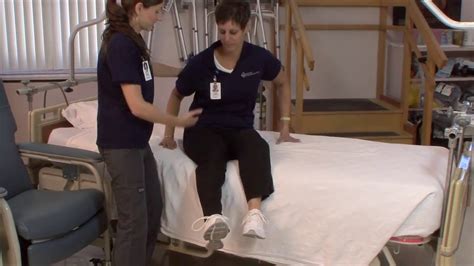 Occupational Therapy Getting From Bed To Chair Total Hip Replacement