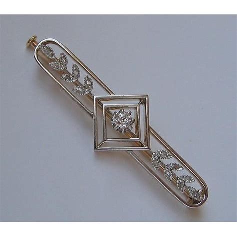 Brosche Mit Diamanten Diamonds Aus Kt Gold Art Deco Antik