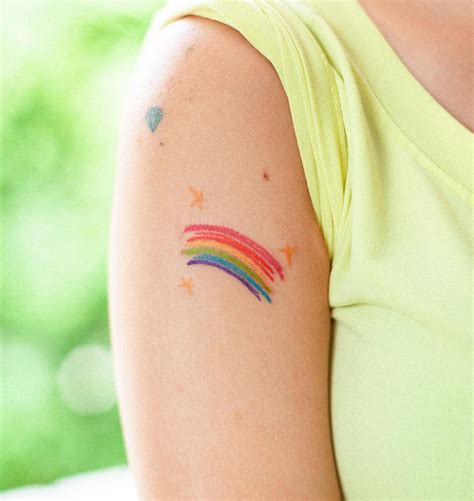 Rainbow Tattoo On The Arm TheFab20s