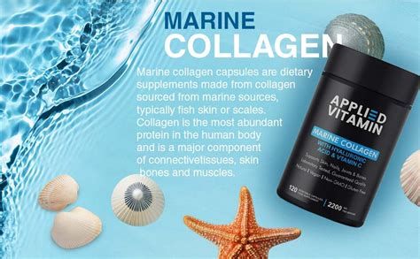 Applied Vitamin Marine Collagen Capsules 2000mg Enhance With Hyaluronic