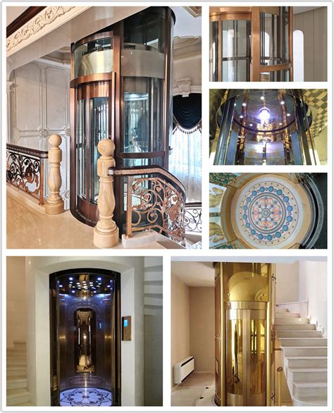 Beautiful Round Glass Villa Elevator Residential Home Lift China