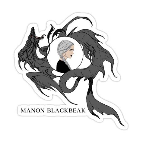 Manon Blackbeak And Abraxos Throne Of Glass Tog Sticker For Sale By Crescntdesigns Throne