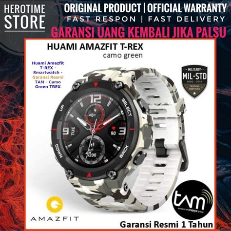 Jual Jam Tangan Huami Amazfit T Rex Smartwatch Garansi Resmi Tam