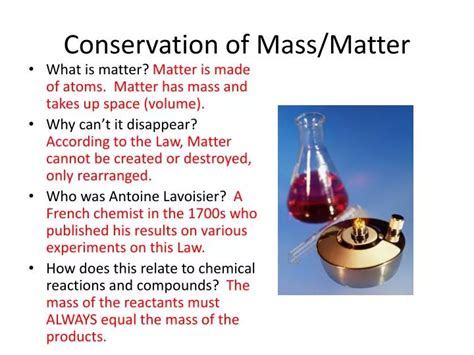 Ppt Conservation Of Massmatter Powerpoint Presentation Free Download Id3862745