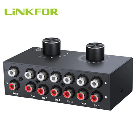 LiNKFOR 6 Dro Ny Prze Cznik Audio Dwukierunkowy Prze Cznik Audio Stereo